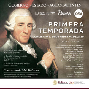 Concierto de Orquesta Sinfónica para este 28 de febrero
