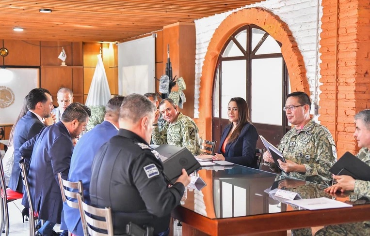 Reunión de seguridad con autoridades de Aguascalientes