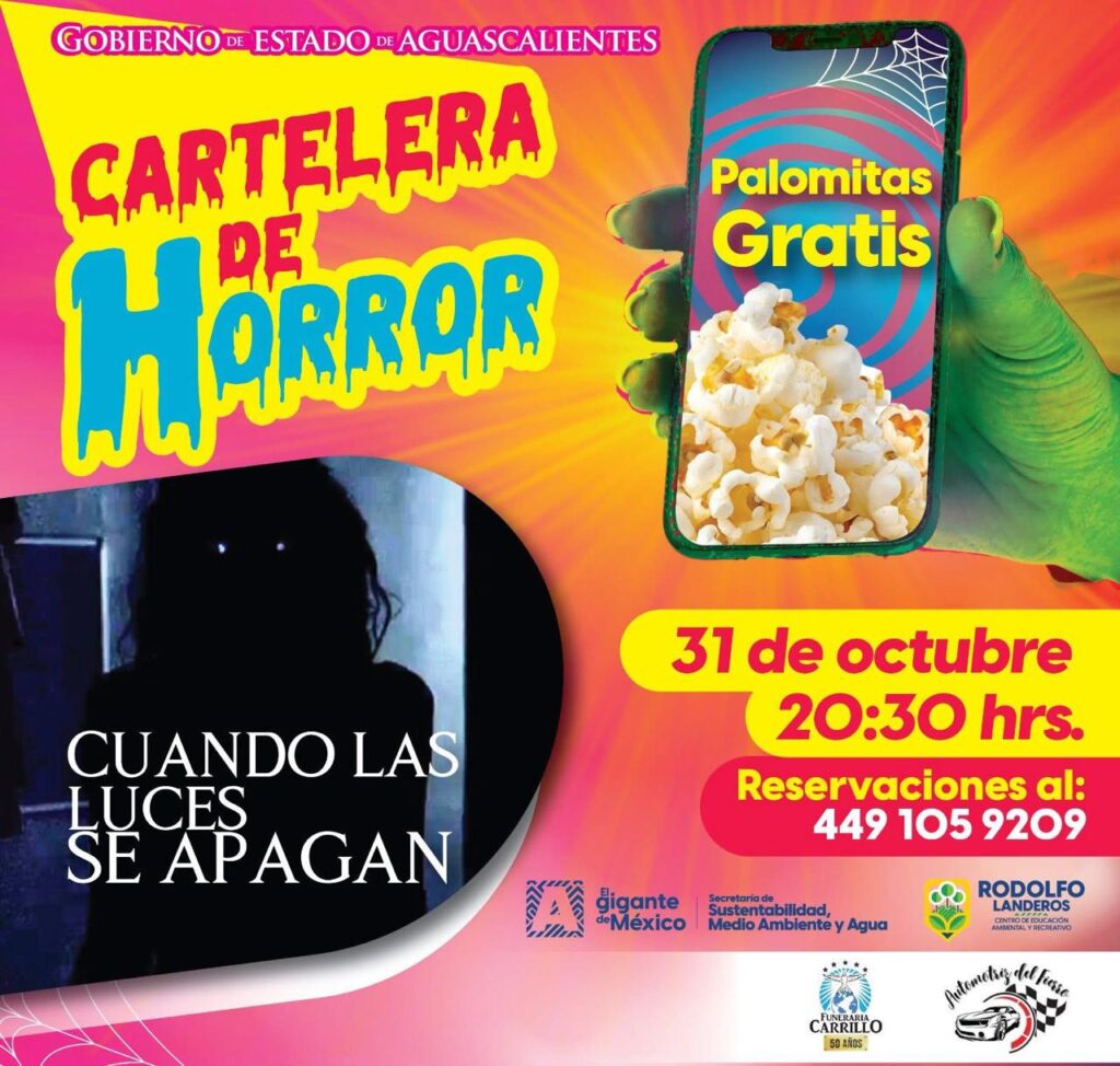Dos noches de cine gratis y sustos en el Parque Rodolfo Landeros Gallegos Noticias de Aguascalientes hoy