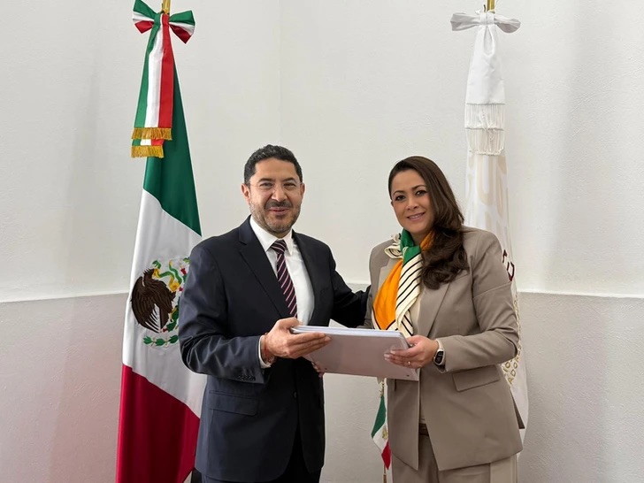 Tere Jiménez se reúne con Martí Batres, director general del ISSSTE