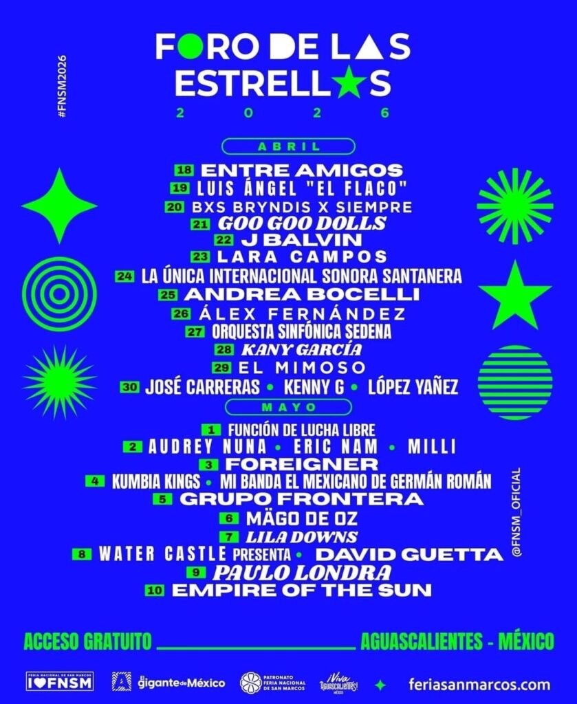 ¡Descubre los artistas seleccionados para el Foro de las Estrellas! David Guetta, Andrea Bocelli, J Balvin y más