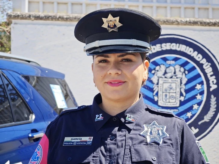 Daniela decidió ser Policía Rosa por su hija y por las niñas, los niños y las mujeres de Aguascalientes