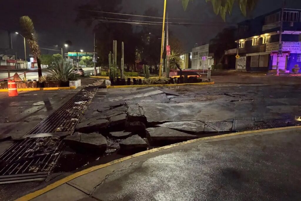 Lluvias causan desastres en el estado: arboles caídos, danos en asfalto y vehículos varados