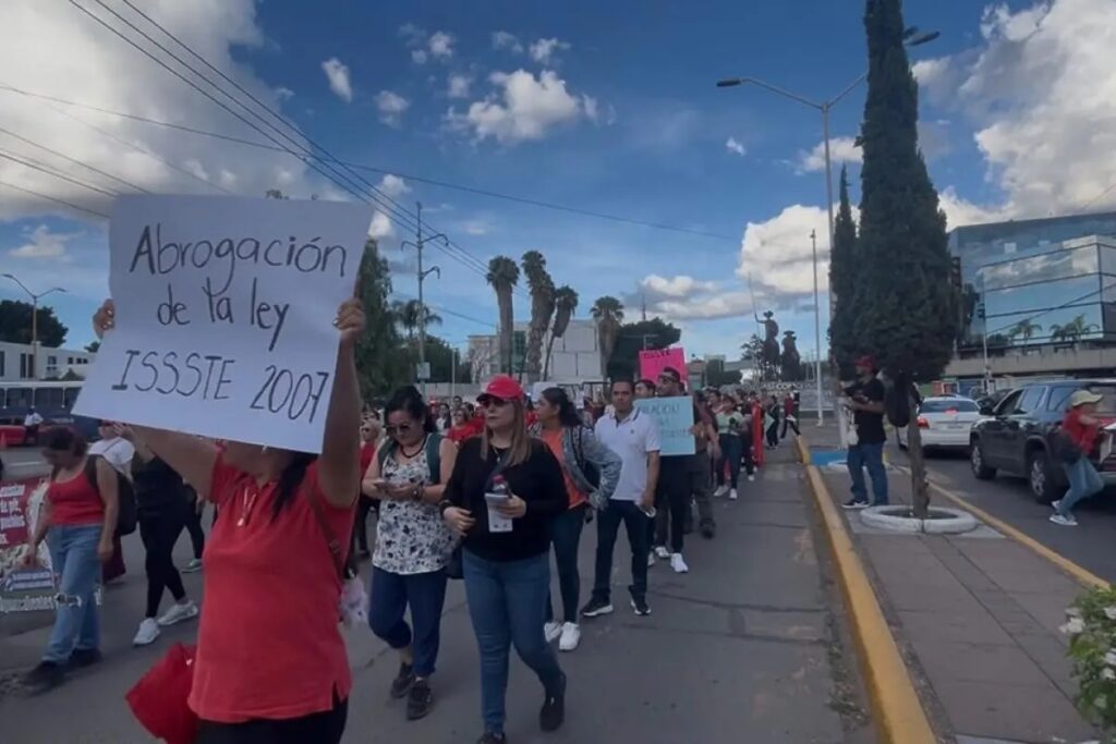 Maestros de Aguascalientes respaldaron protesta nacional de CNTE